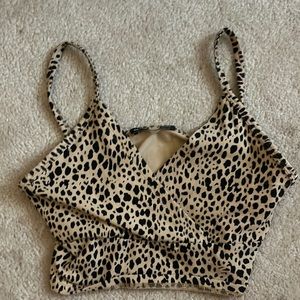 brandy Melville cheetah tank